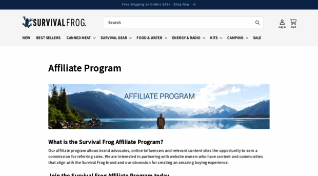 affiliates.survivalfrog.com