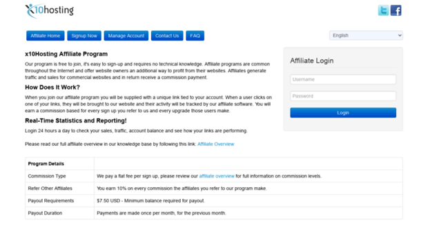 affiliates.x10hosting.com