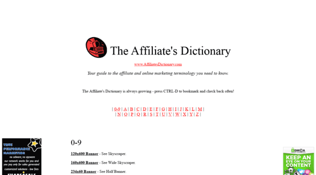 affiliatesdictionary.com