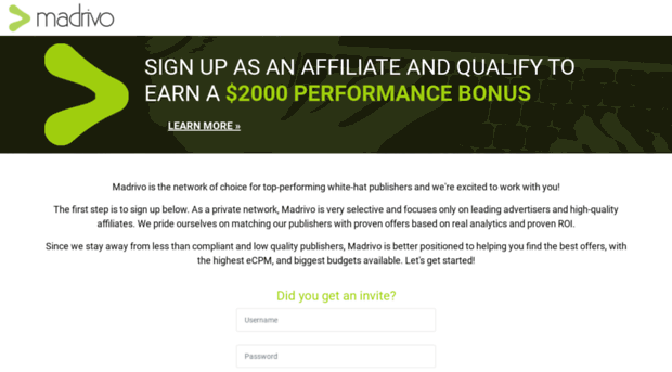 affiliatesignup.madrivo.com