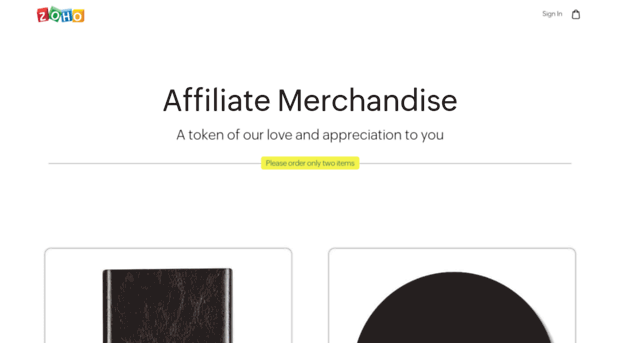 affiliatestore.zohocommerce.com