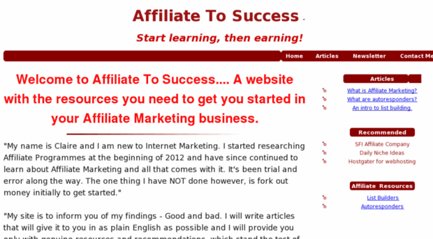 affiliatetosuccess.co.uk