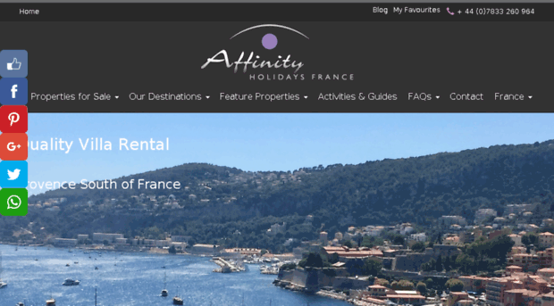 affinity-holidays-france.com