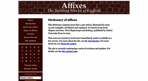 affixes.org