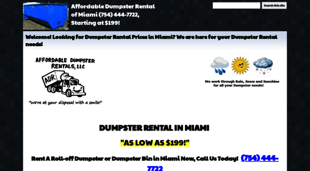 affordabledumpsterrental-miami.com