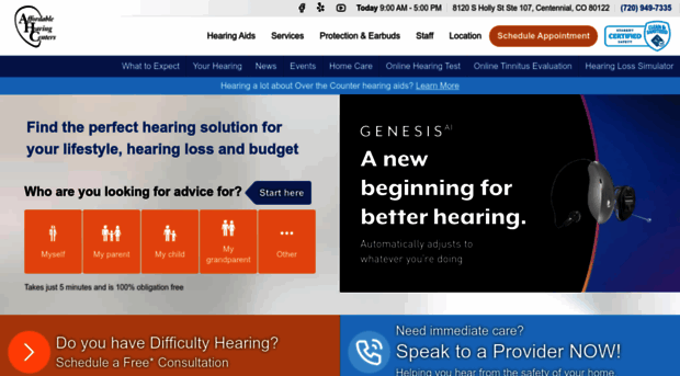 affordablehearingcentennial.com