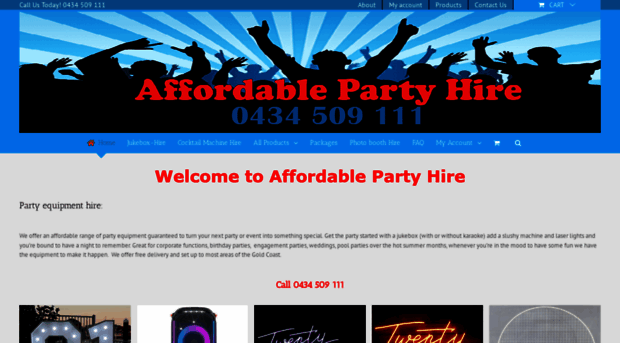 affordablepartyhire.com