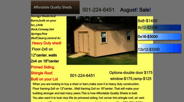 affordablequalitysheds.com