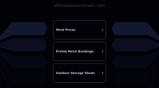 affordablewoodsheds.com