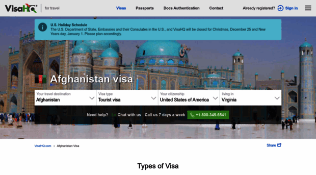 afghanistan.visahq.com