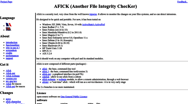 afick.sourceforge.net