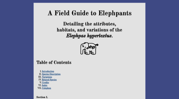 afieldguidetoelephpants.net