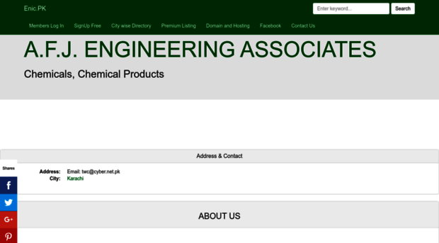 afjengineeringassociates.enic.pk