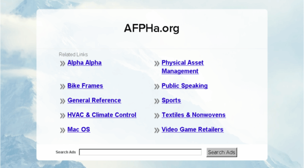 afpha.org