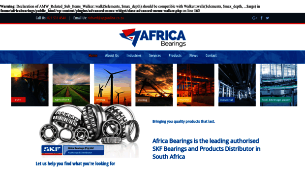 africabearings.com