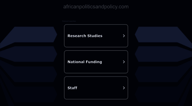 africanpoliticsandpolicy.com