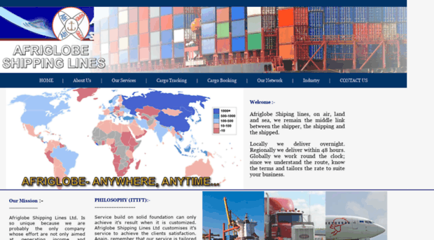 afriglobeshippinglines.com