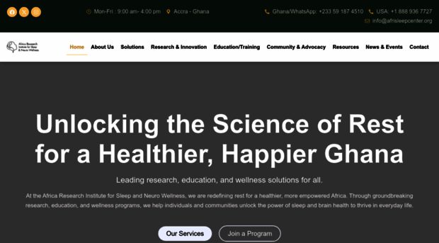 afrisleepcenter.org