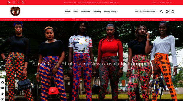 afroleggins.com