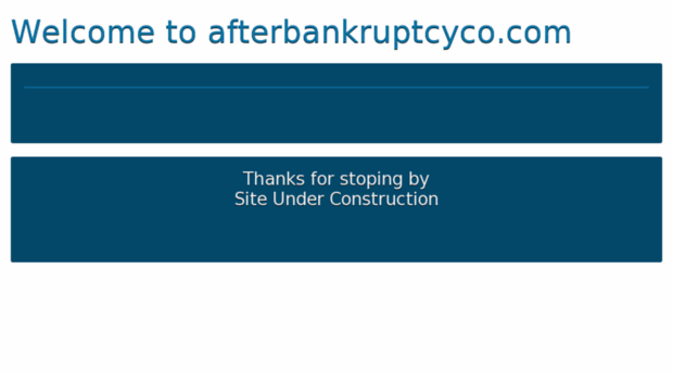 afterbankruptcyco.com
