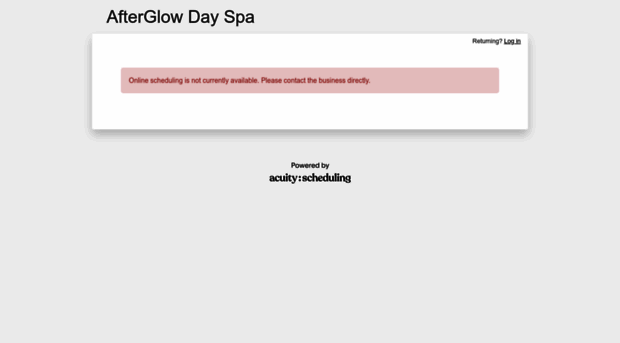 afterglowdayspa.acuityscheduling.com