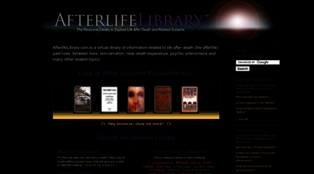 afterlifelibrary.com