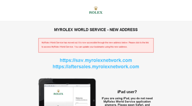 aftersales.myrolex.com - MyRolex World 