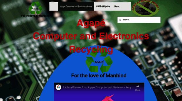 agapecomputerandelectronicsrecycling.com