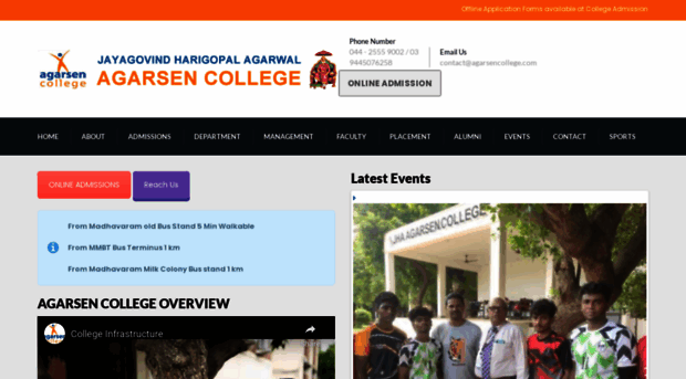 agarsencollege.com