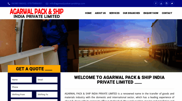 agarwalpackersandship.com