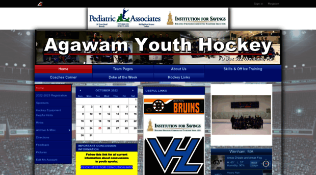 agawamhockey.com