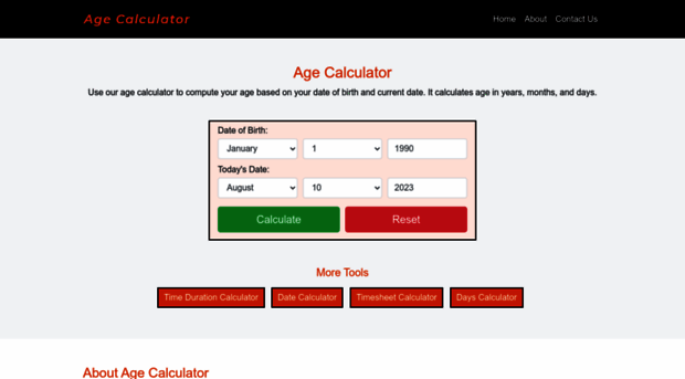 age-calc.net