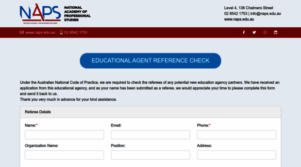 agentreference.naps.edu.au