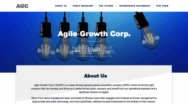 agilegrowthcorp.com