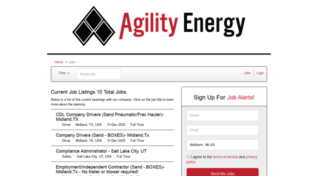 agilityenergyinc.applicantpro.com