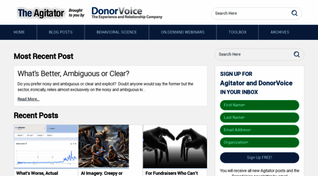 agitator.thedonorvoice.com