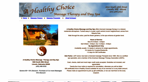 ahealthychoicemassage.com