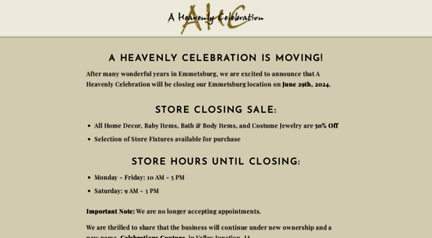 aheavenlycelebrationbridal.com