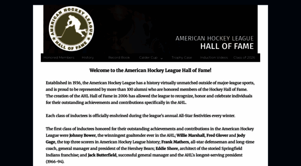 ahlhalloffame.com