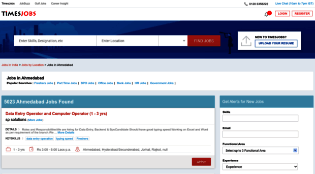 ahmedabad.timesjobs.com