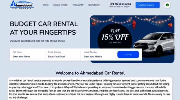 ahmedabadcarrentals.com