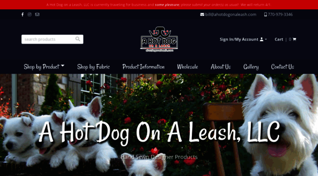 ahotdogonaleash.com