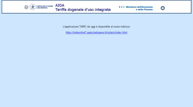 aidaonline.agenziadogane.it