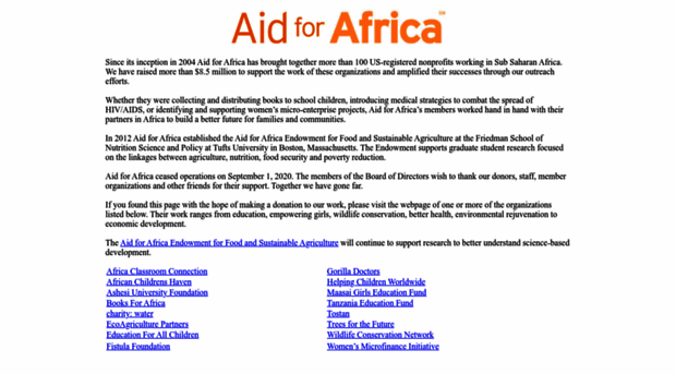 aidforafrica.org