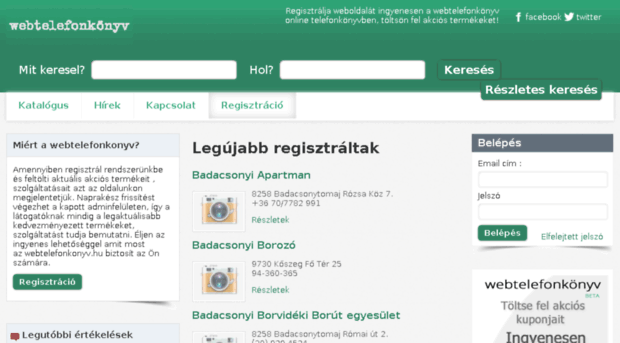 aigle.webtelefonkonyv.hu