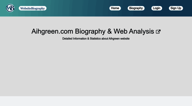 aihgreen.com.websitebiography.com