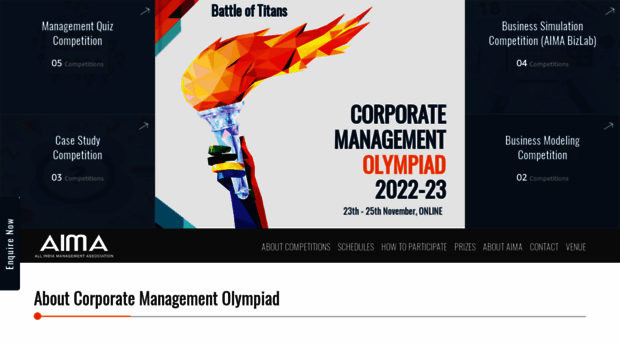 aimacorporateolympiad.com