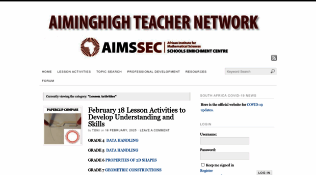aiminghigh.aimssec.ac.za
