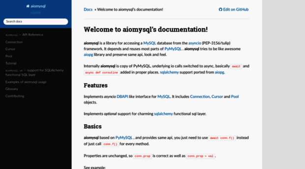 aiomysql.readthedocs.io