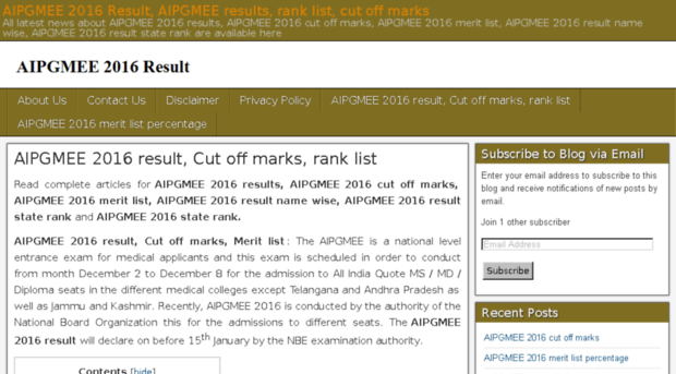 aipgmee.2016result.co.in
